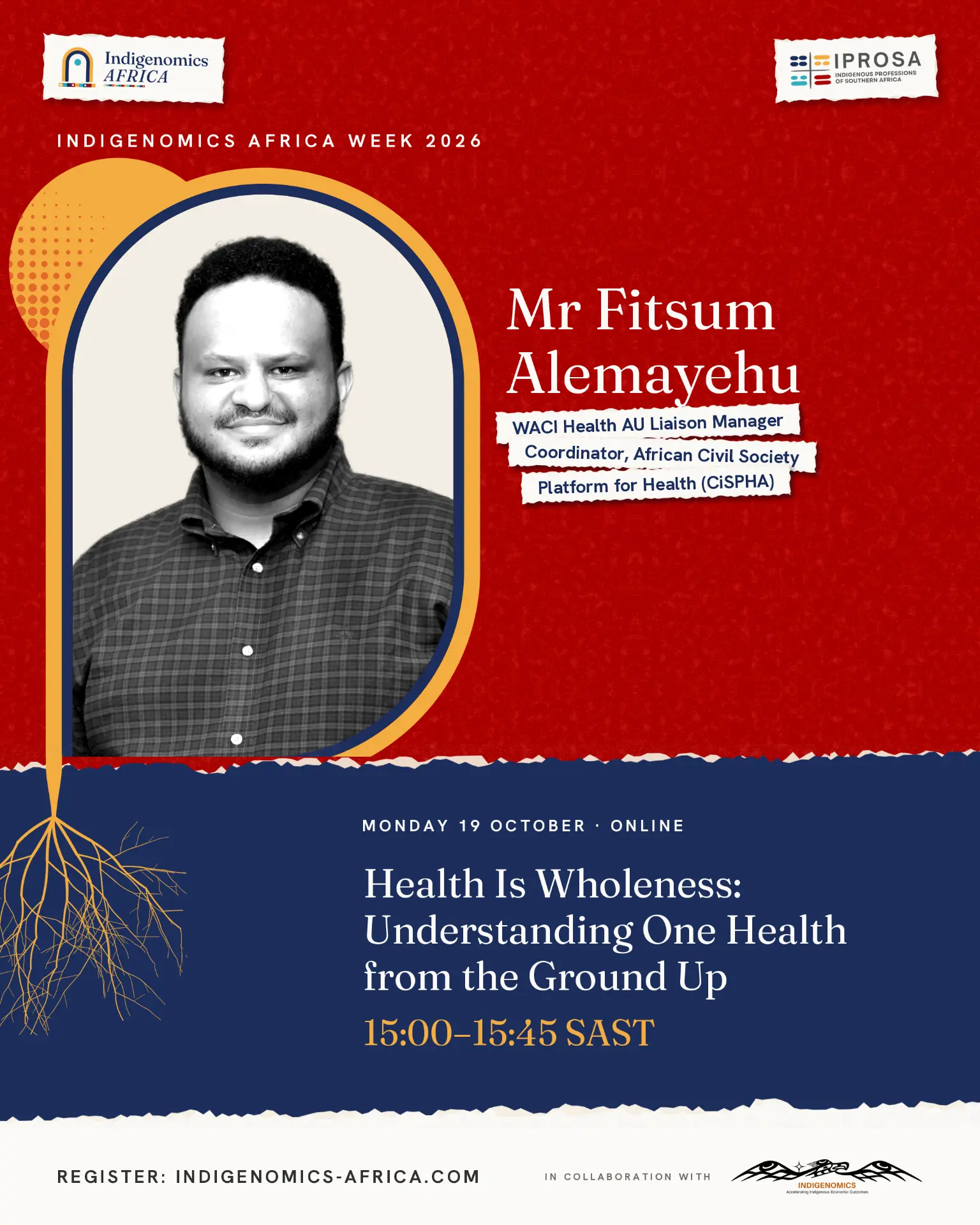 Indigenomics Africa Week speaker poster: Fitsum Alemayehu