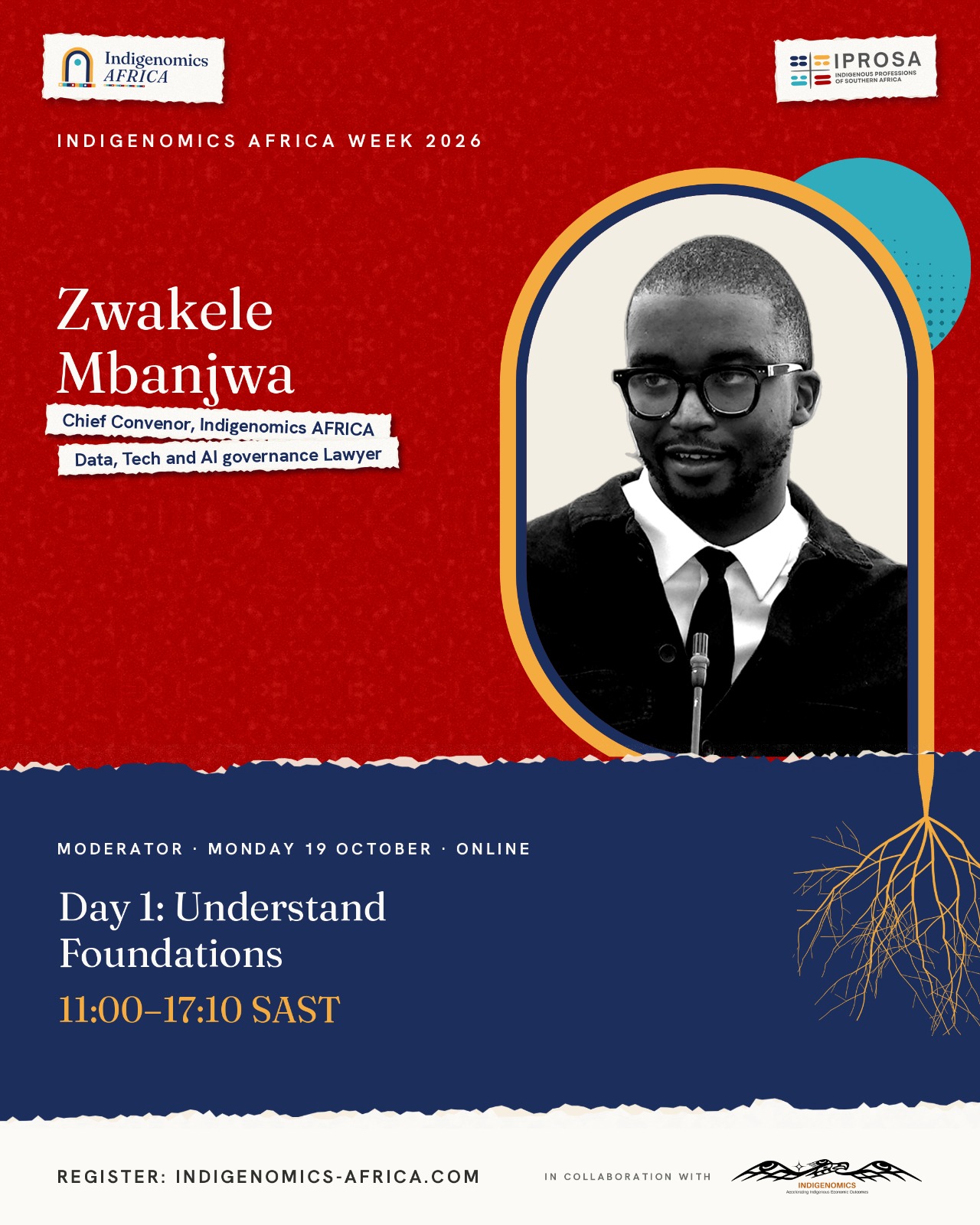 Indigenomics Africa Week speaker poster: Zwakele Mbanjwa