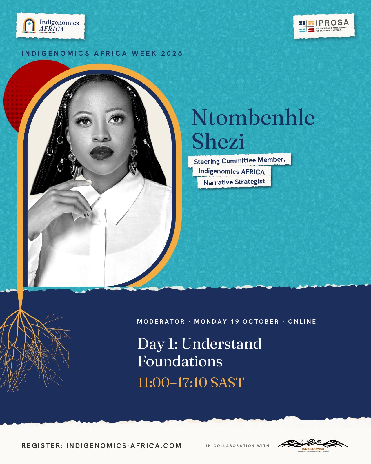 Indigenomics Africa Week speaker poster: Ntombenhle Shezi