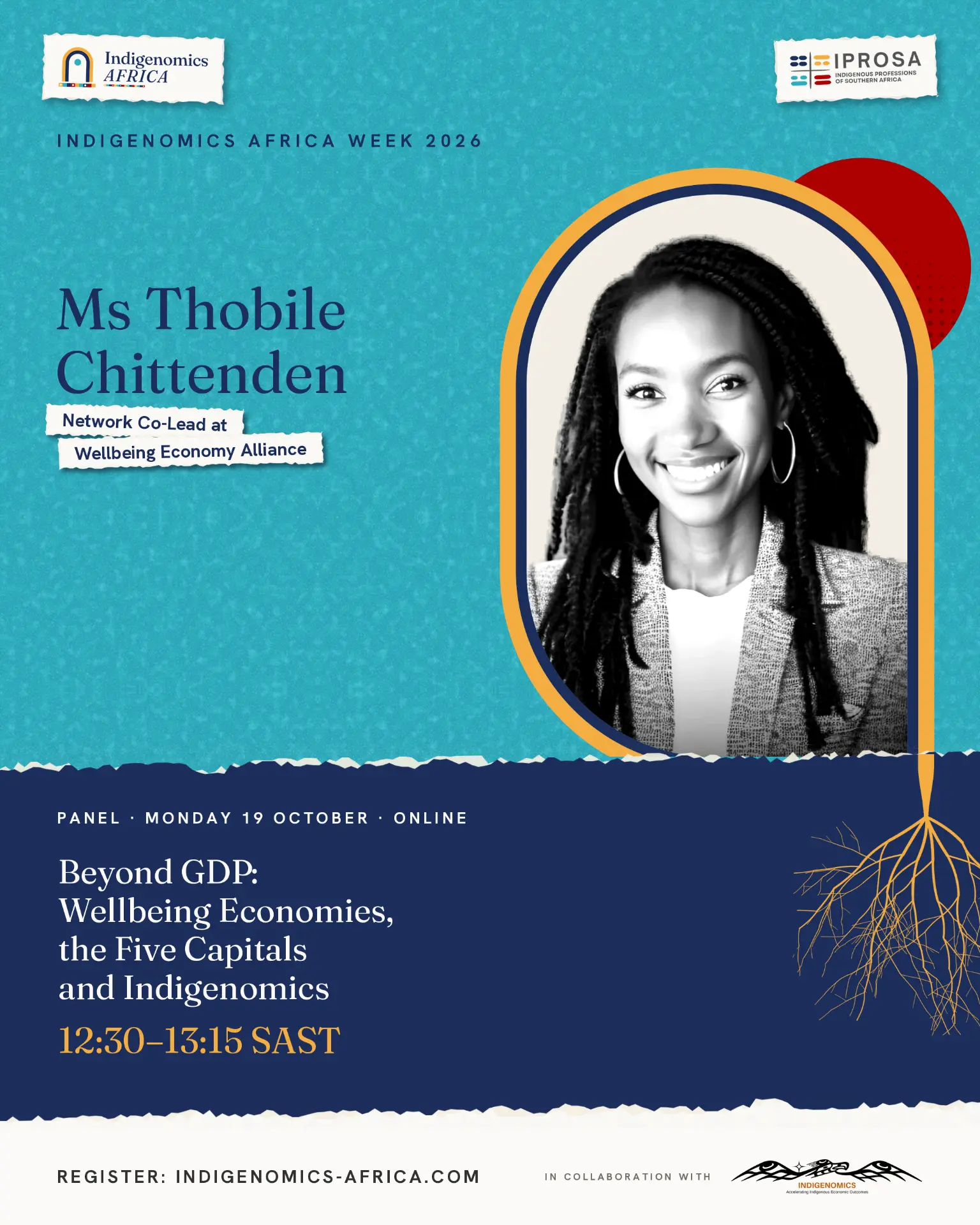 Indigenomics Africa Week speaker poster: Thobile Chittenden