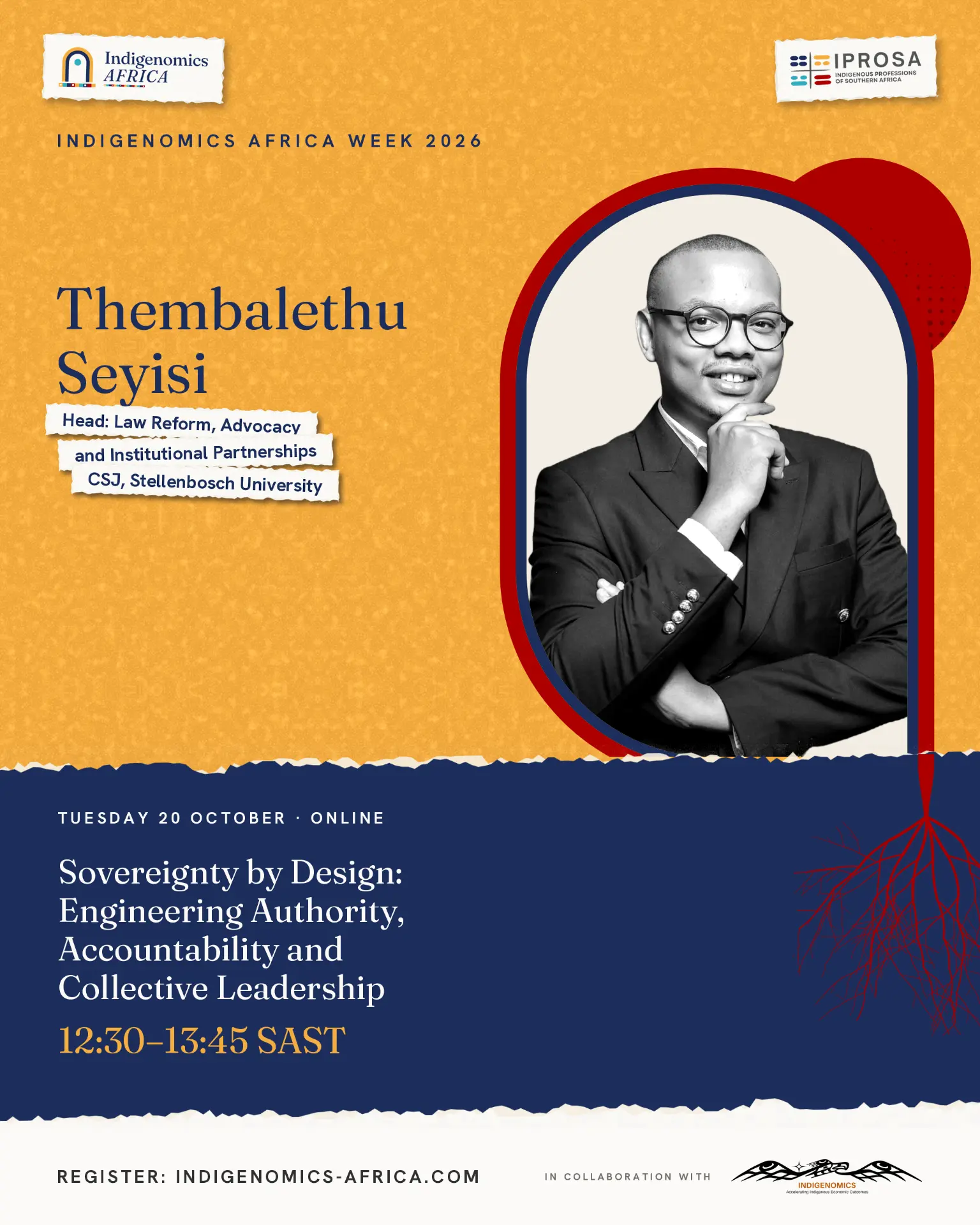 Indigenomics Africa Week speaker poster: Thembalethu Seyisi