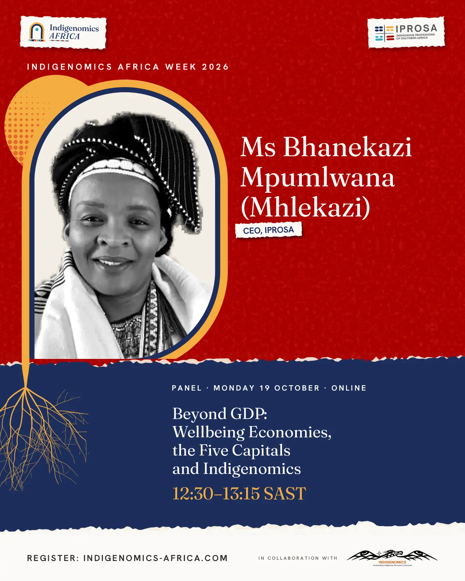Indigenomics Africa Week speaker poster: Bhanekazi Mpumlwana
