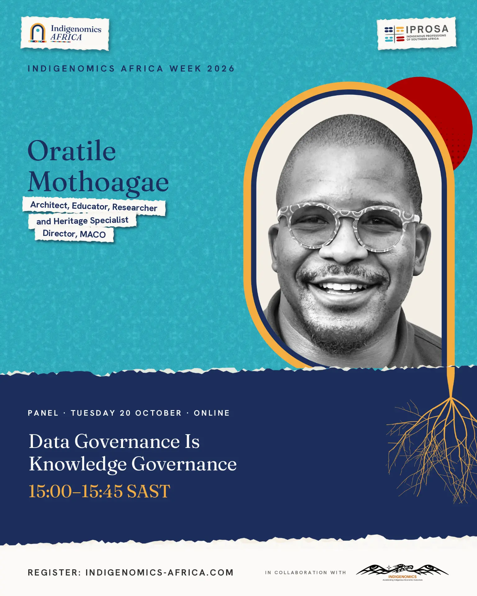 Indigenomics Africa Week speaker poster: Oratile Mothoagae